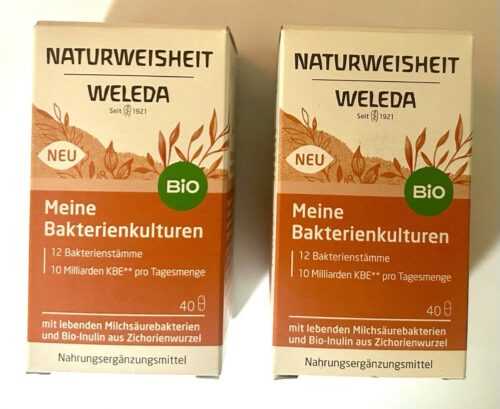 2 Packungen WELEDA Naturweisheit Meine Bakterienkulturen 2x 40 Kapseln OVP 06/25