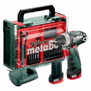 Metabo Akku-Bohrschrauber PowerMaxx BS Basic Set, 2x 2,0 Ah + Ladegerät