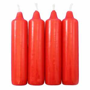 5er Pack Adventskerzen rot ca. 23 x 105 mm (5 x 4 Stück) Weihnachtskerzen Kerzen
