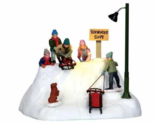 Lemax Weihnachtsdorf Schlittenpiste Weihnachtshaus Winter Deko Weihnachten Deko