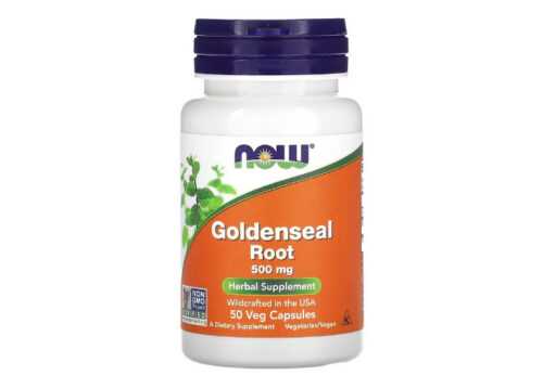 NOW Foods, Yellowseal Root, Gelbwurzel, 500 mg, 50 pflanzliche Kapseln