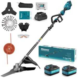 Akku-Freischneider 12000RPM | 2×5200mAh | 26cm Brushless | 3 Klingen Garten