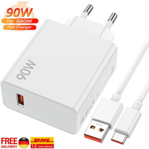 Für Xiaomi 90W Schnell Ladegerät Netzteil 6A USB-C Kabel Redmi Note14 13 12 Pro
