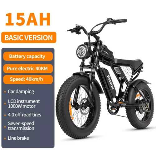 NEW Ridstar Q20 Mini Elektrofahrrad 48V 15Ah 20 Zoll Offroad Mountainbike
