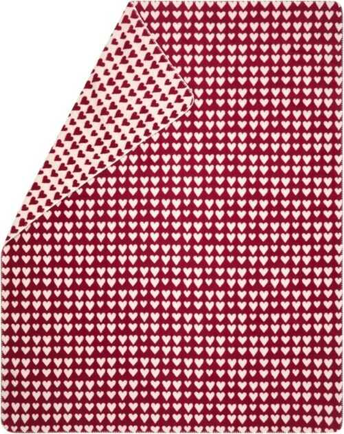 David Fussenegger Decke Kuscheldecke Plaid Wohndecke Herzen  150 x