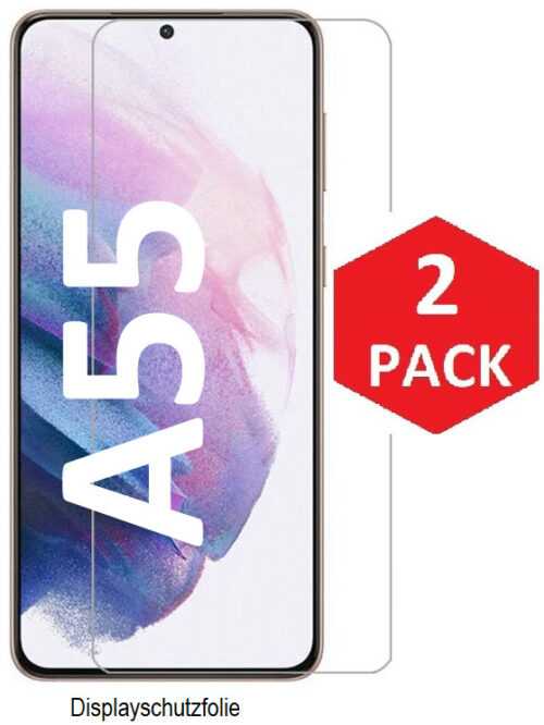 2x Schutzglas Samsung Galaxy A55 5G Panzerfolie Displayschutz Glas Folie