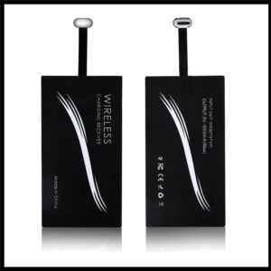 Induktives Laden Nachrüsten, Wireless Adapter USB C, 5V Typ C USB C Qi-Wirele...
