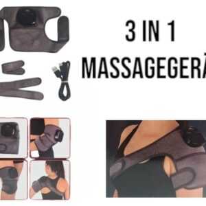 Kniegelenke-Schulter- Arme-3 in 1 Massagegerät Kabellos/Wärmefunktion/Touch/