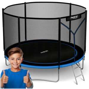 Gartentrampolin 8ft/252cm mit Außennetz und Leiter Neo-Sport