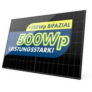 Solarmodul 500W Bifazial 2x2mm Glas-Glas PV-Module, modernstes n-Type Panel