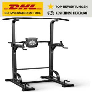 Kraft-Tower mit Dip & Klimmzug – 204 kg Heim-Fitnessgerät