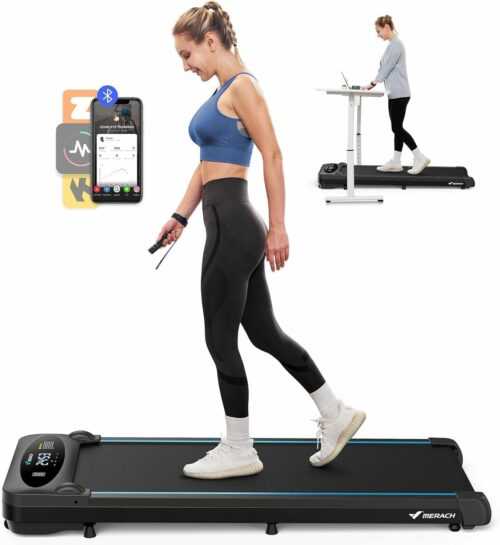 MERACH T26 Walking Pad, 3 in 1 Laufband Für Zuhause, Laufband Schreibtisch APP