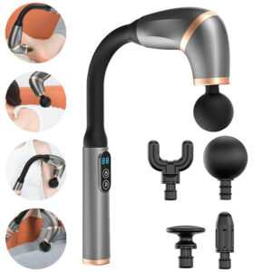 Massage Gun Massagepistole Massager Muscle Percussion Massagegerät 3Modi 4 Köpfe