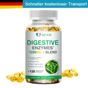 Digestive Enzymes Verdauungsenzyme+Probiotisch 120 vegane Kapseln Verborgenheit