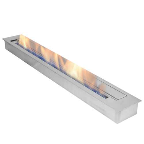 120 cm Edelstahl Bioethanol Brenner Gelkamine Brenngel Kamin Doppelwandig 6 Lite