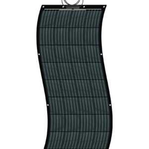 Solarmodul flexibel 200Wp Solarpanel Camping flex biegsam schwarz