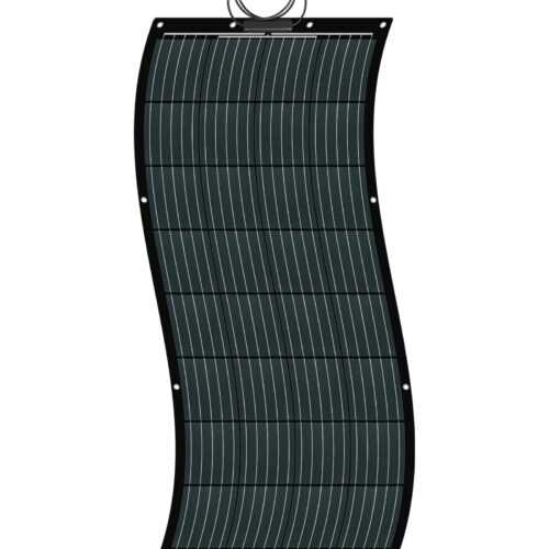 Solarmodul flexibel 200Wp Solarpanel Camping flex biegsam schwarz