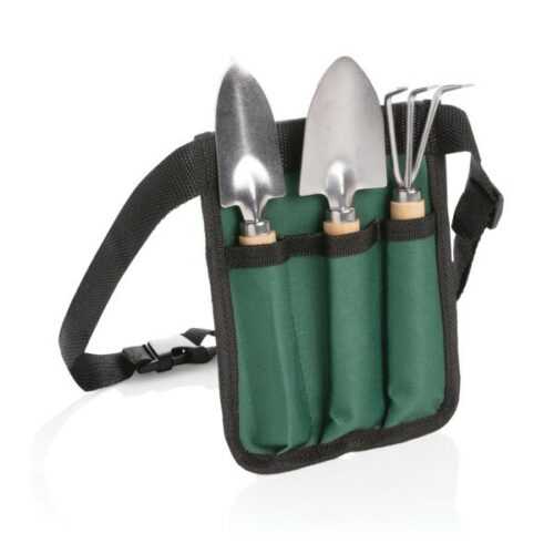 Gartenwerkzeug Set Gartengeräte Schaufel Harke Pflanzkelle mit Gürteltasche