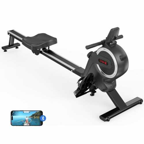 Rudergerät mit Tabletständer LCD-Monitor Rudermaschine Ruderzugmaschine Fitness