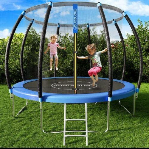 Monzana® Gartentrampolin Komplettset Ø 244cm Kinder Outdoor Stabil Sicher Rund