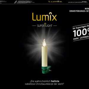 Lumix® LED Kabellose Weihnachtsbaum Christbaumkerzen Superlight Mini 6Er Erweite