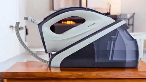 Philips HI5920/20 2400W Dampfbügelstation Blau Bügeleisen Entkalkungserinnerung