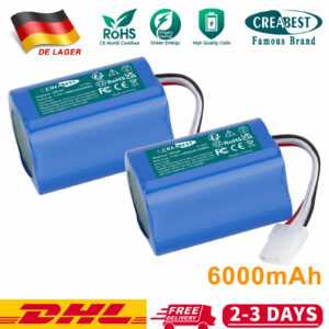 6.0Ah 7.4V Lithium Batterie Für Vorwerk Kobold VR100 SCM67524 46439 Saugroboter