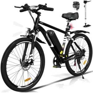 E-Bike 26" E-Mountainbike, 250W Pedelec mit abnehmbaren 36V12Ah Akku 35-90 Km