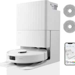Roborock Qrevo S Saugroboter mit Wischfunktion, 7000 Pa HyperForce Weiß Roboter