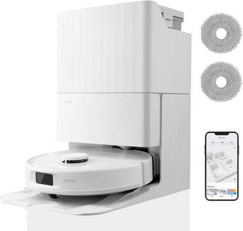 Roborock Qrevo S Saugroboter mit Wischfunktion, 7000 Pa HyperForce Weiß Roboter