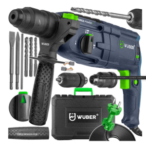✅ Profi Schlagbohrhammer SDS+ 2500W 4J – WUBER Bohrmaschine Beton Meißel