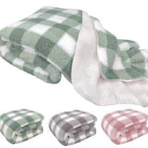 heimtexland ® Kuscheldecke Sherpa Fell super warmeTeddy Plüsch