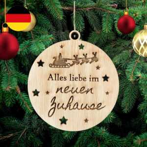 Alles Liebe im neuen Zuhause Weihnachtsdeko aus Holz Weihnachtsbaum Deko Weihnac