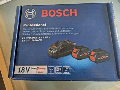 BOSCH Professional Starter SET 18V 5.5 Ah Gal 1880 C V neu unbenutzt