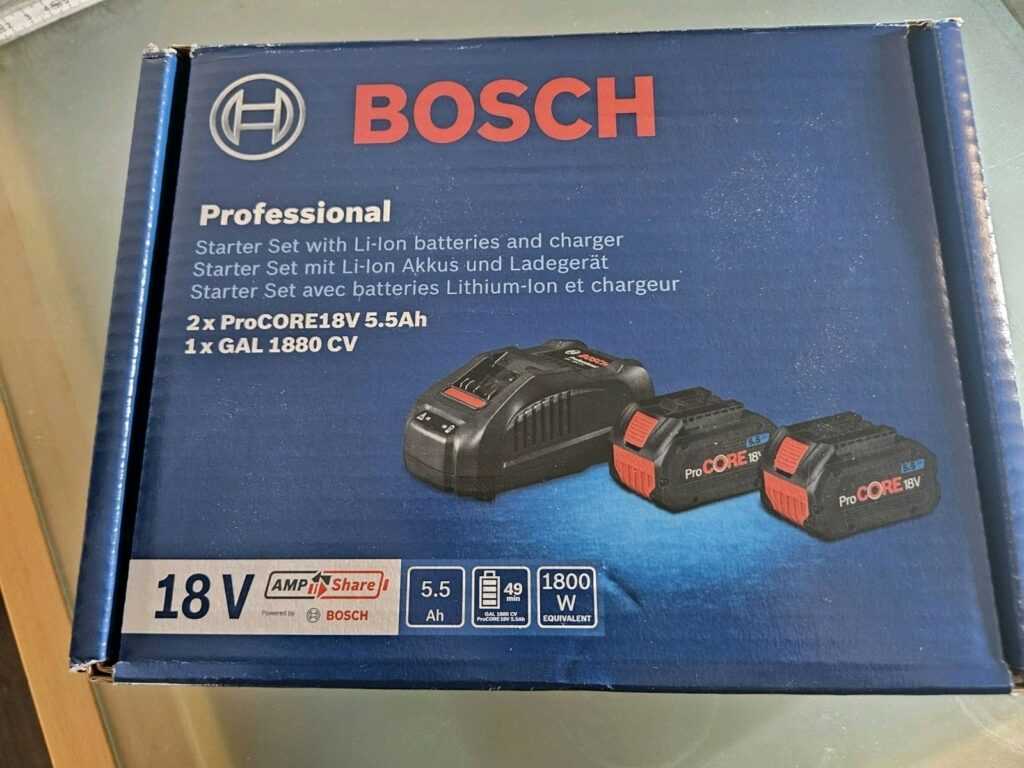 BOSCH Professional Starter SET 18V 5.5 Ah Gal 1880 C V neu unbenutzt