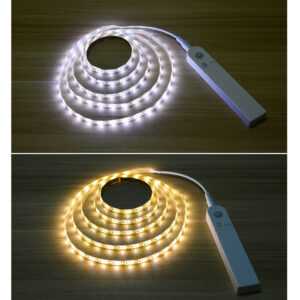 LED Band mit Bewegungsmelder Strip Streifen Sensor Licht Leiste für Schlafzimmer