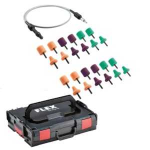 Flex Flexible Welle FS 140 Set / 24 Polierschwämme in L-BOXX, für PXE 80 12.0-EC