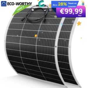 260W Flexibel Solarmodul Solarpanel Mono für Camper Wohnmobil Balkonkraftwerk