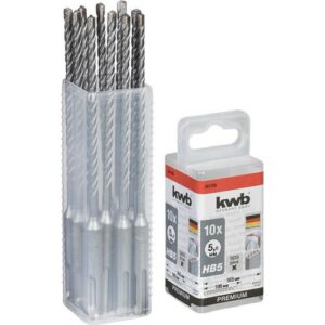 KWB HB5 SDS Plus Hammerbohrer, 165/100 mm, Ø 5 mm, 10 Stück