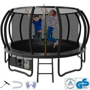 Gunji Gartentrampolin Trampolin Mit Sicherheitsnetz Set Kindertrampolin Draußen