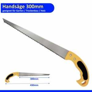 Handsäge Holzsäge Astsäge Baumsäge Fuchsschwanz 30cm Gartensäge Säge Holz Rigips