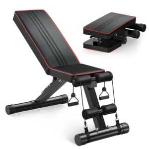 Verstellbare Hantelbank Klappbar Trainingsbank Schrägbank Fitness Bank Workout