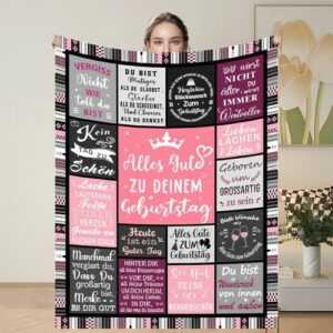 Kuscheldecke Geburtstagsgeschenke für Frauen Flauschige