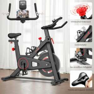 Heimtrainer Fahrrad mit Magnetischem Widerstand Fitnessbike Fahrräder Max.150kg
