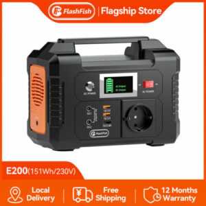 Flashfish E200 Tragbare Powerstation 200W 154Wh 230V Solargenerator für Camping