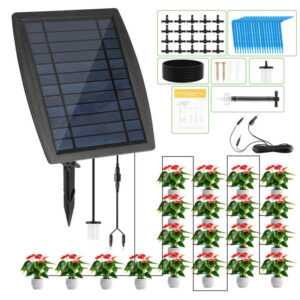Solar Bewässerungssystem Automatisch 20 Tropfer pflanzen Pflanzenbewässerung