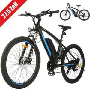 E-Bike 27,5 Zoll Erwachsene Elektrofahrrad 250W E-Mountainbike Pedelec 25KM/H