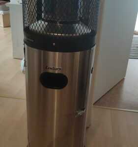 Heizstrahler Terrassenstrahler Heizstrahler Gas Enders silber mit Abdeckhaube