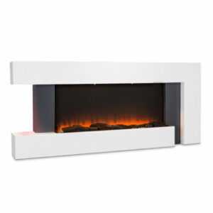 Smart Kamin 1000/2000W WiFi-Steuerung Elektrokamin elektrischer Kamin weiß