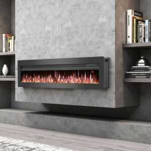 Elektrokamin Wandkamin Eingebauter Kamin Flammeneffekt Electric Fireplace